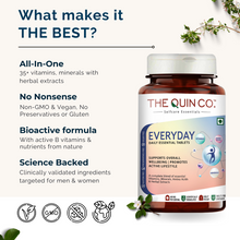 EVERYDAY Multivitamin | Men & Women | Plant Extracts, Vitamins & Minerals | 60 Tablets