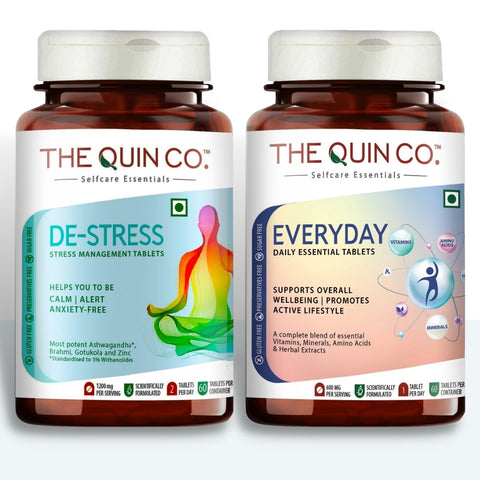 Everyday & De Stress Combo Pack | 60 Tablets Each